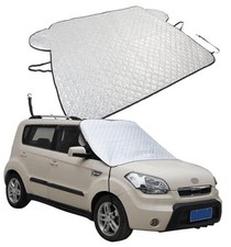 Car Windshield Snow Cover Compatible with Kia Soul 2010-2023 2024 2025 , Silver
