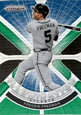 2021 Panini Prizm #IL-9 Freddie Freeman Illumination Green