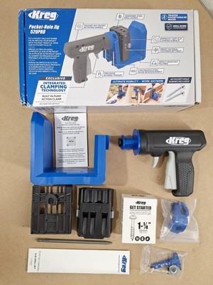 Kreg 520PRO Pocket Hole Jig System KPHJ520PRO VersaGrip Clamp - Open Box Kit