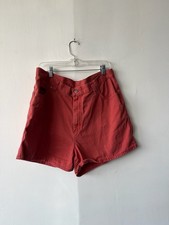 Vintage Riveted By Lee Shorts Womens Large High Rise Utility Belted 90s Salmon