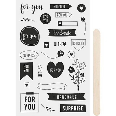 Heyda Rub-On Transfer Aufkleber ''For You''