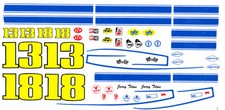  13 Jerry Titus 1969 Firebird 1/64th HO Scale Slot Car WATERSLIDE DECALS