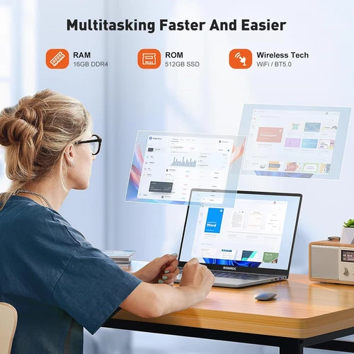 ACEMAGIC 15,6 Zoll Laptop Intel N95 16GB DDR4 RAM 512GB SSD Notebook Win11 WiFi5 - Bild 10 von 12