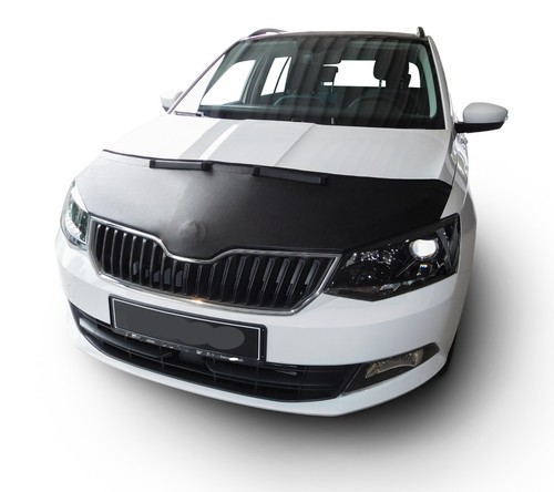 SUJETADOR BLANCO adecuado para Skoda Fabia III NJ año a partir de 2014 protección contra impactos de piedras capó - Imagen 2 de 6
