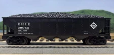 O Scale - MTH RailKing 30-1531D Erie 4-Bay Hopper w/ Load #39055 O11633