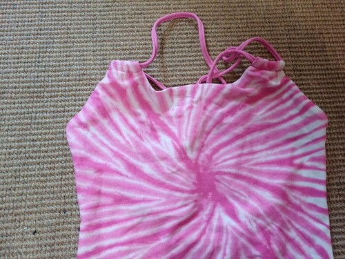 Girl's GAP Pink Swimsuit One-Piece Tie-dye Size L - Picture 2 of 3