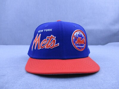 New York Mets Hat Fitted New Era 7 3/4 Blue Orange MLB Baseball