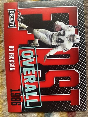 2023 Leaf Draft #6 Bo Jackson Red Las Vegas Raiders 