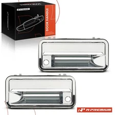 A-Premium 2x Chrome Finish Exterior Door Handle Front for Chevrolet C1500 C1500