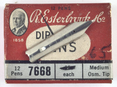 Esterbrook Dip Less 7668 nib medium osmiridium tipped NEW OLD STOCK vintage