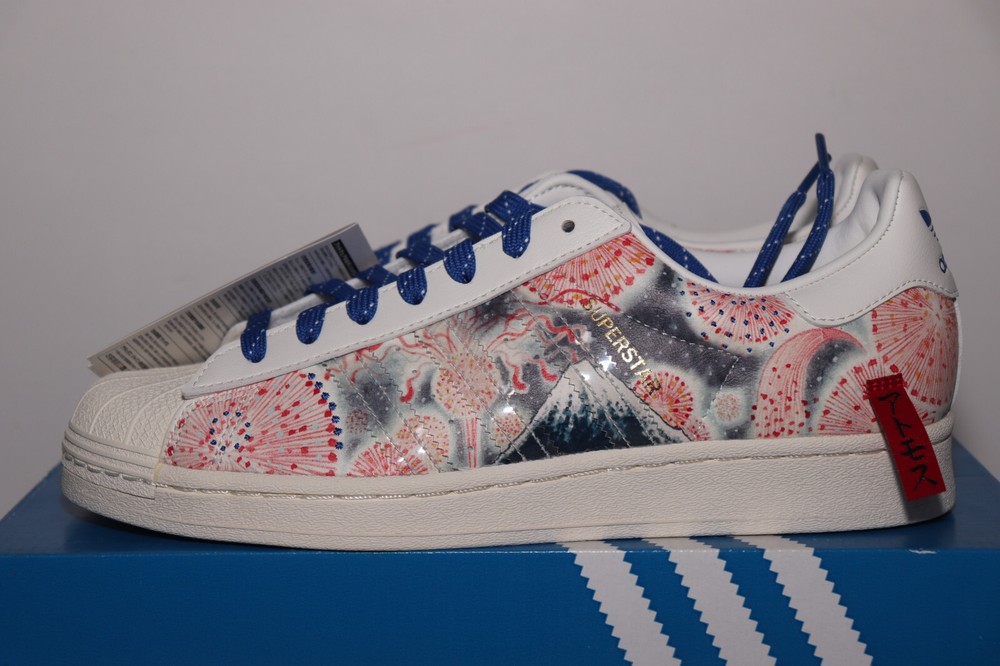 Size 9.5 - adidas Shoes Sneakers Superstar x Atmos 2021 - Mt. Fuji - GX7791