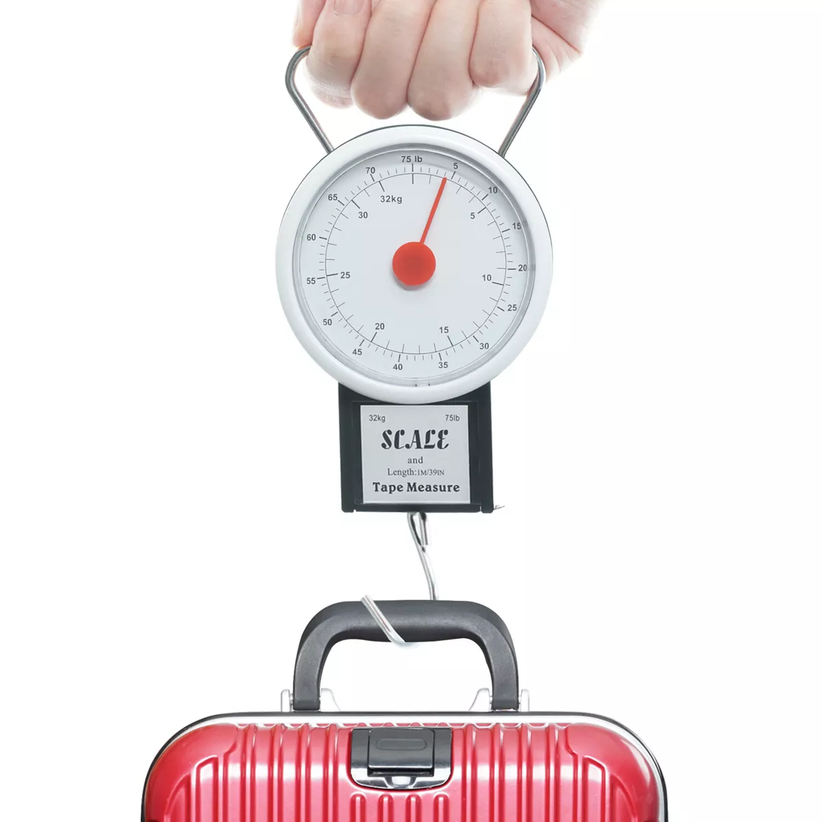 Luggage Scale,Travel Luggage Manual Scale with Tape Measure Plus a Luggage  Strap