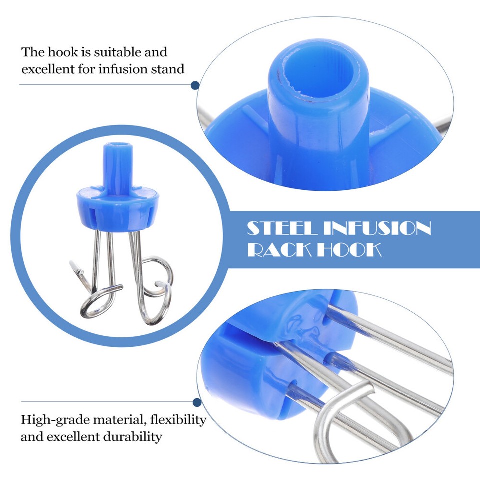3 Pcs Vertical Infusion Stand Hooks Infusion Rack Hangers Infusion Rack ...