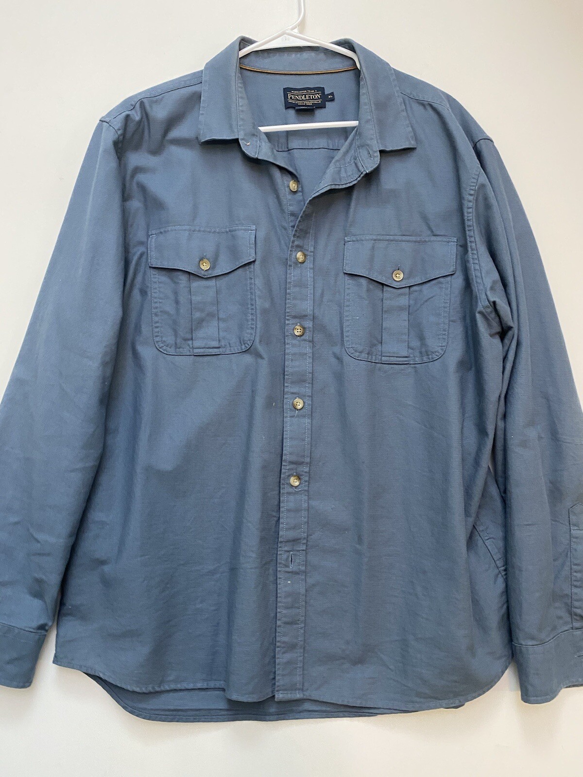 Pendleton Casual Button Down Shirt Blue Long Slee… - image 7
