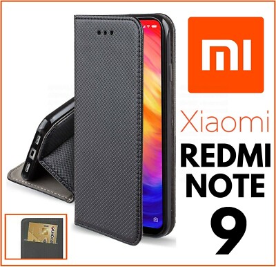 BOOK WALLET CASE for Xiaomi Redmi Note 9 MAGNETIC LEATHER FLIP COVER