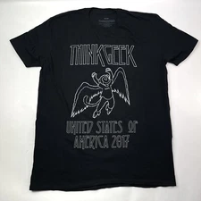 Think Geek United States Of America 2017 Tour Black T-Shirt Men's Size XL Rare