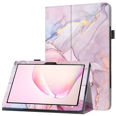 Folio Leather Case for Samsung Galaxy Tab A9 A8 A7 S10+ S9 FE S8 S7 Stand Cover