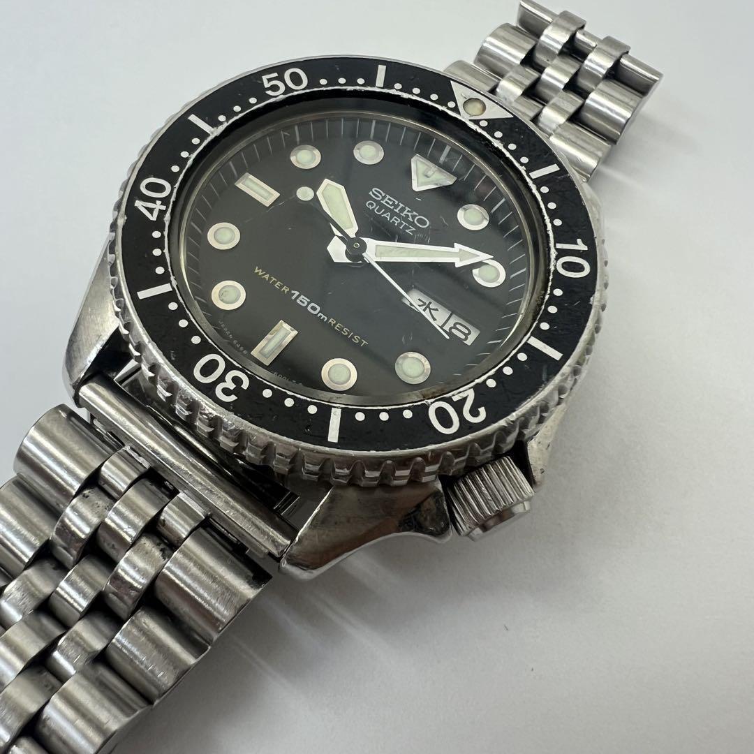 Seiko Diver's 6458-6000 Black Dial Quartz Watch - For Parts Seiko Diver's 6458-6000 Black Dial Quartz Watch - For Parts