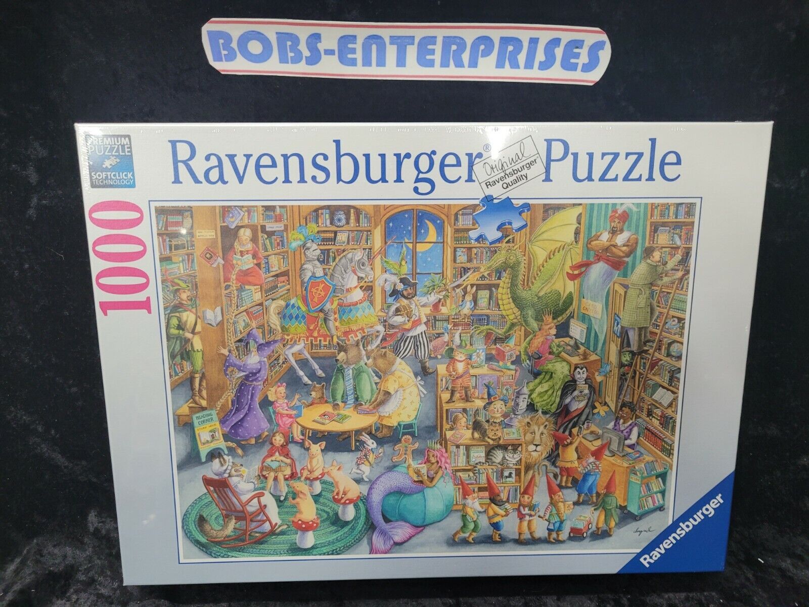 Ravensburger 1000 PC Jigsaw Puzzle Midnight at The Library - Books 