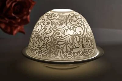 Dome Light Nr. 30025 Ornamente - Teelicht Windlicht Dekoration Porzellan - Bild 1 von 3