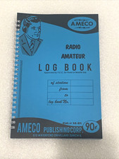 Ameco Radio Amateur Log Book . Cat. #14-01. BRAND NEW REPLICA