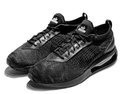 Nike Flyknit Racer Air Max Triple Black Running Shoes Trainers Sneakers Men Size - Picture 1 of 5