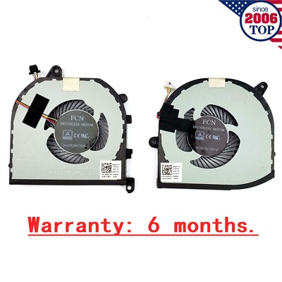 Genuine CPU+GPU Cooling Fan for Dell XPS 15 9570 7590 Precision 5530 P56F002