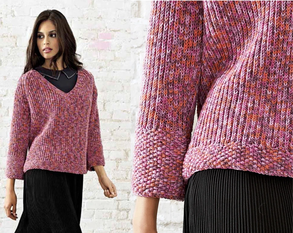 Lana Grossa COOL WOOL PRINT 50 g pflegeleichtes Merino-Strickgarn 160 m - Bild 2 von 3