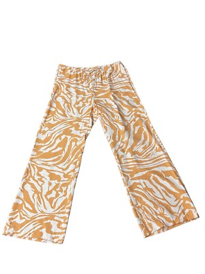 H&M Womens Large Lounge Pants Wide Leg Animal Print Pockets
