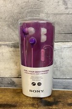 Sony MDR-EX15AP Stereo Headphones Earbuds W/ Microphone For Smartphone  Violet