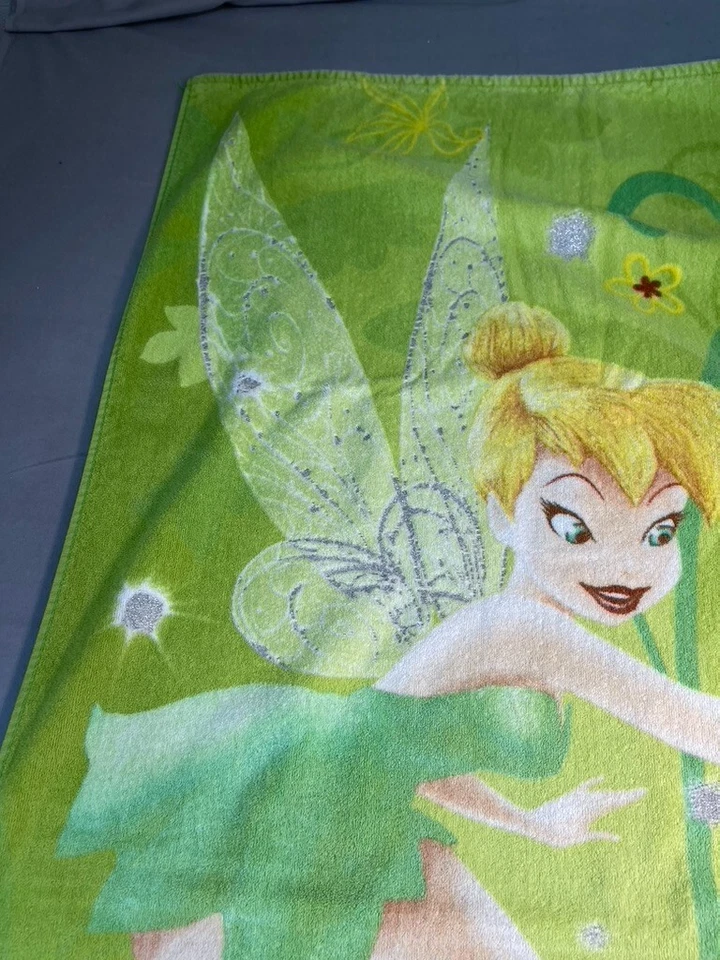 TINKERBELL Toalla Playa Piscina Disney Princes Toalla de Baño Talla 53x28 Foto 3 de 4