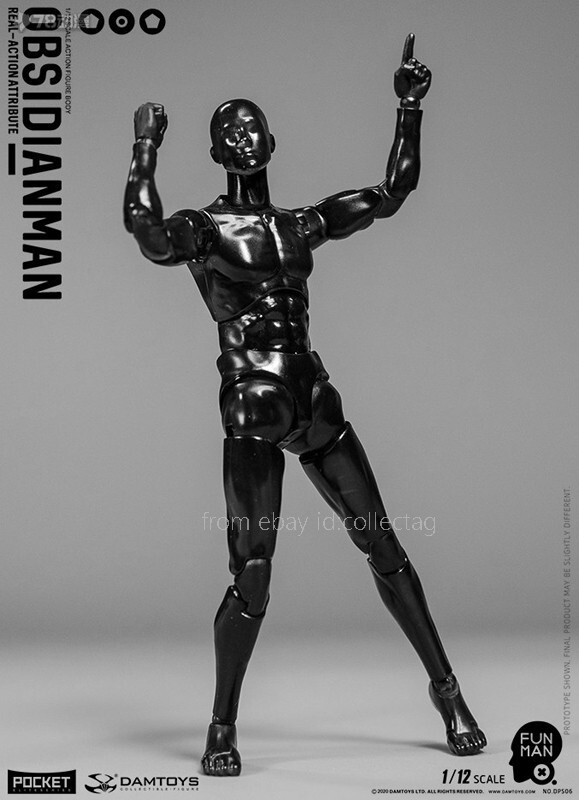 DAMTOYS DPS06 1/12 Obsidianman FunMan 6inch Action Figure Body
