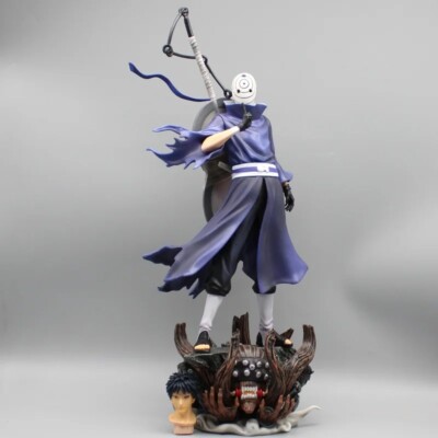 Grande Figurine Obito Uchiwa (Tobi) 37 Cm – Naruto Shippuden, PVC, édition 2025 Avec Boîte