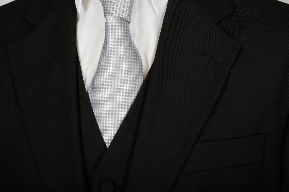 МАСОНСКИЙ КОСТЮМ ИЗ 3 ПРЕДМЕТОВ МАСОНЫ УТРЕННИЙ КОСТЮМ МУЖСКАЯ ЧЕРНАЯ КУРТКА ЖИЛЕТ БРЮКИ НОВЫЙ - Изображение 3 из 4