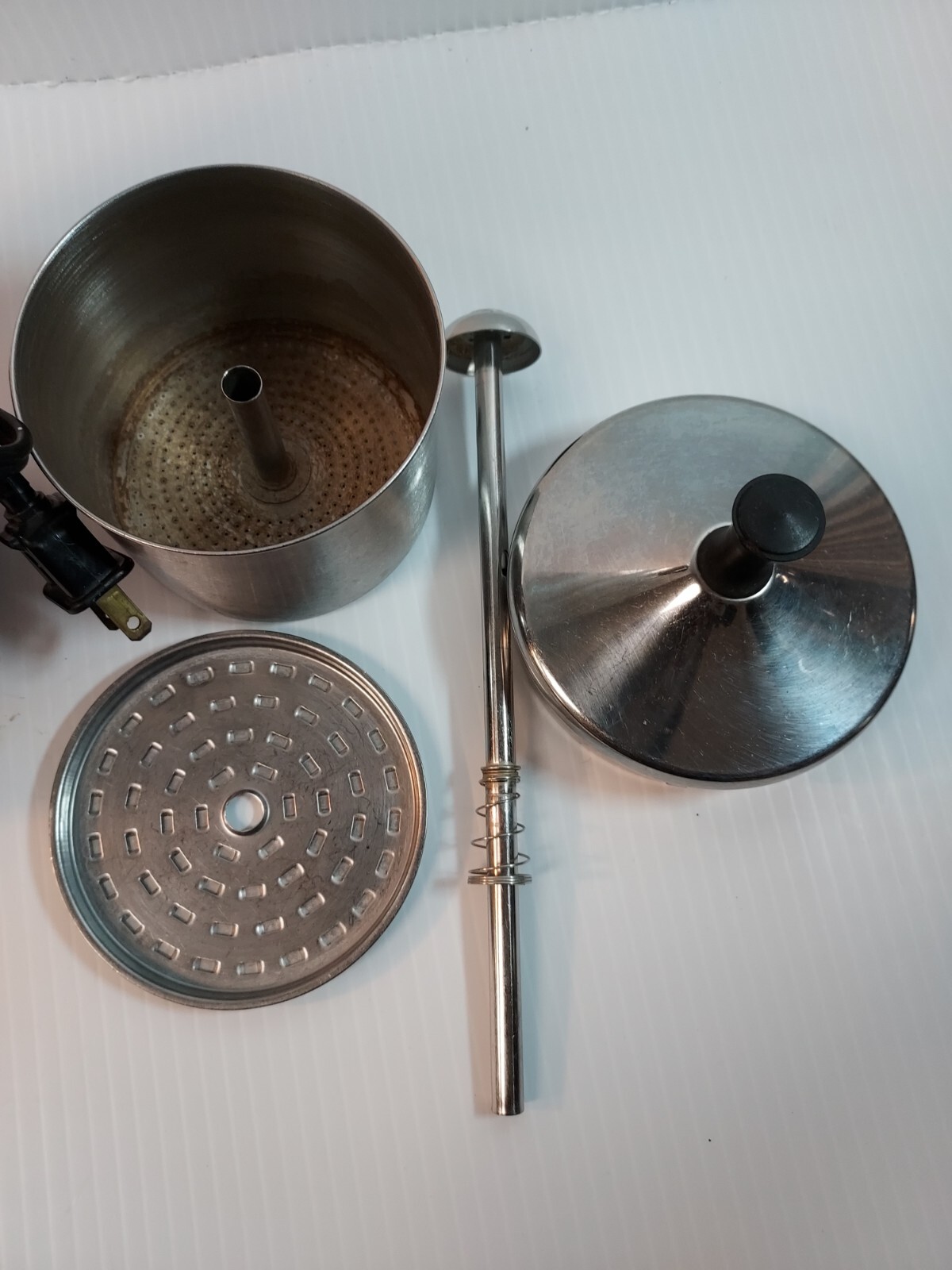 Vintage PRESTO Stainless Steel 12 Cup Electric Percolator Coffee Pot