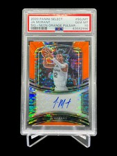 2020-21 Panini Select Ja Morant Signatures Neon Orange Pulsar FOTL /30 PSA 10