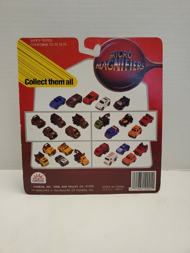 Vintage 1988 Funrise Micro Magnifiers Truck and Van 5 pack - Picture 11 of 11