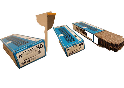 Marklin HO 5106 M, 3 PIECES, Full Straight Track Box of 10 Tracks, original box,