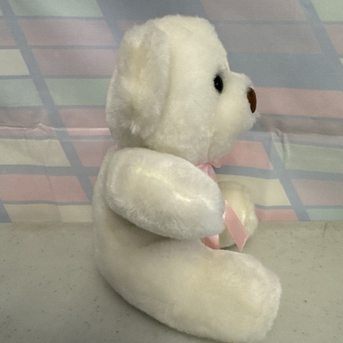 Peluche Blair orsacchiotto bianco peluche giocattolo regalo cuore regalo San Valentino - Foto 6 di 16