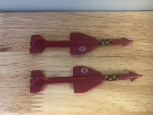 1986 GI JOE ARAH COBRA HYDRO SLED 2 MISSILE PART ACCESSORY