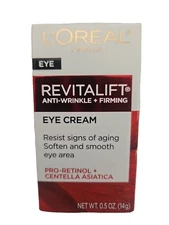 Loreal Paris Eye Revitalift Anti-Wrinkle + Firming Eye Cream 0.5 OZ - NEW IN BOX