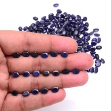 10Pcs Natural Blue Sapphire 8x6mm Oval Cut Dazzling Loose Gemstone Wholesale Lot
