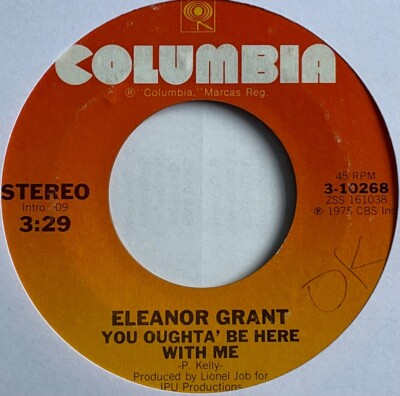 Eleanor Grant - You Oughta Be Here With Me - 7  Vinyl Single