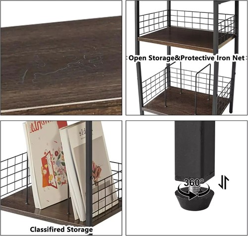 3 Tier Record Player Stand Cd Storage Racks Organizer up to 100 Albums - Picture 4 of 9