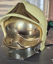 Feuerwehrhelm Dräger Gallet nachtleuchtend mit Goldvisier