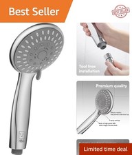 Sleek Handheld Shower Head with 5 Adjustable Spray Modes - Easy Installation