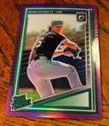 2025 Donruss Noah Schultz Optic Purple Prizm 10/49 Rated Prospect #200