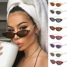 High Quality Women's Fashion Narrow Cat Eye Sunglasses UV400 Fashion Eye Wear na