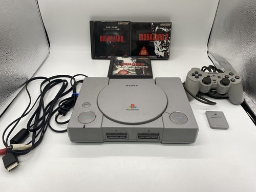 PlayStation 1 PS1 Console w/ Resident Evil Biohazard 3 set SCPH-7000 JP Ver.