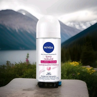 5 PACK NIVEA ROLL ON ANTIPERSPIRANT 1.69 OZ EA TONO NATURAL CLASSIC TOUCH